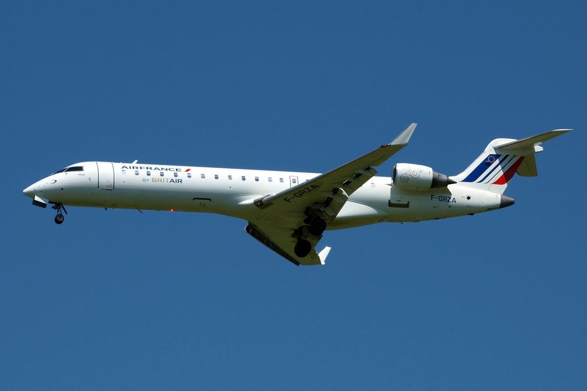 CRJ-702 Air France (Brit Air) F-GRZA Zagreb_Pleso (ZAG/LDZA) June_9_2010