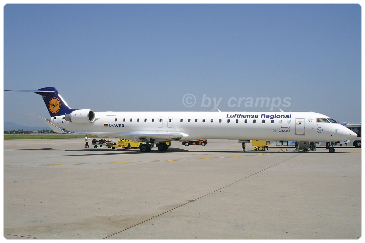 CRJ-900LR Lufthansa Regional (CityLine) D-ACKG Zagreb_Pleso (ZAG/LDZA) June_21_2007