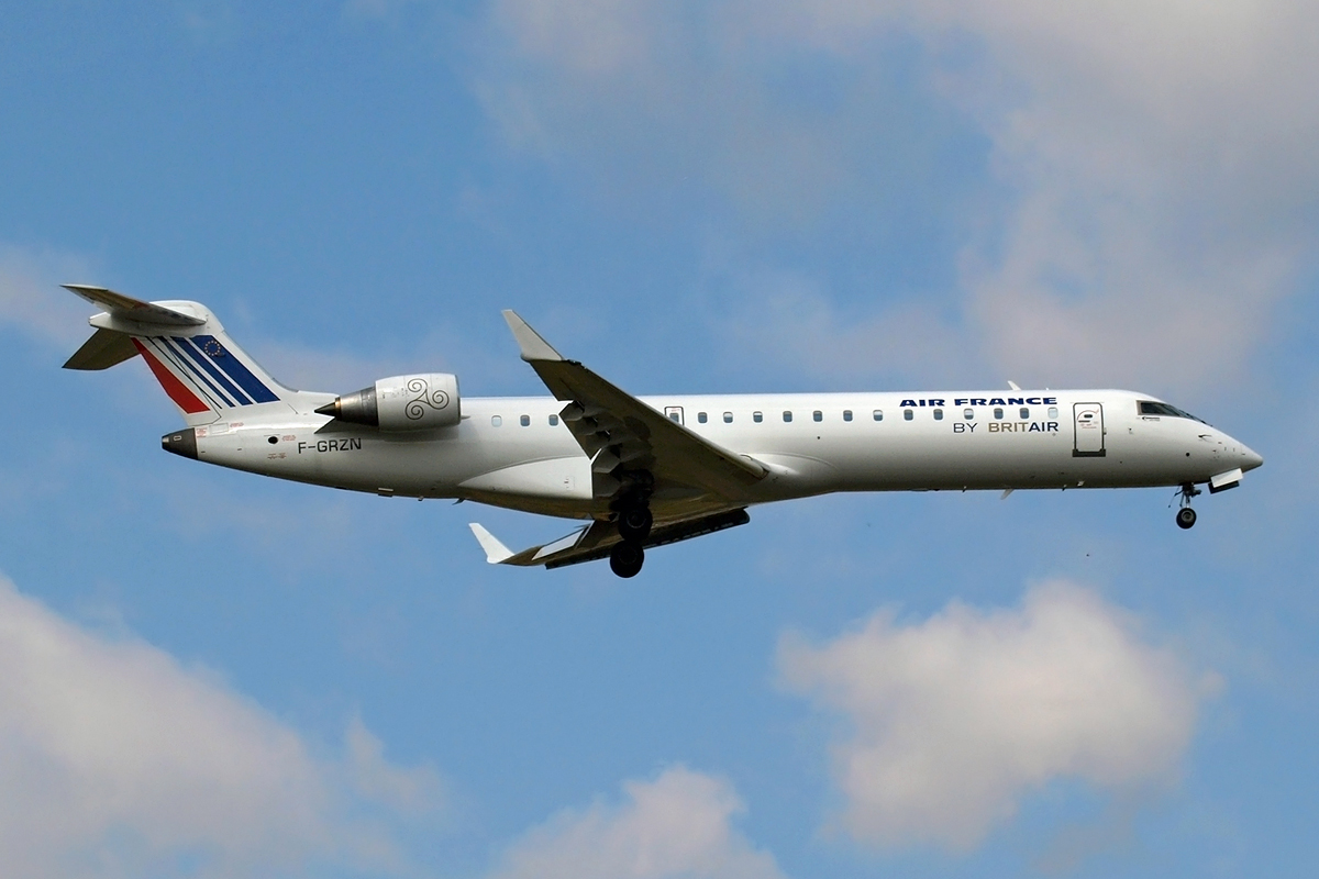 CRJ-702 Air France (Brit Air) F-GRZN Zagreb_Pleso (ZAG/LDZA) September_17_2008