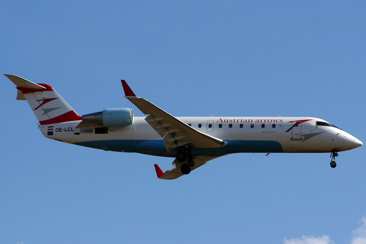 CRJ-200LR Austrian Arrows (Tyrolean Airways) OE-LCL Zagreb Pleso (ZAG/LDZA) March_6_2009