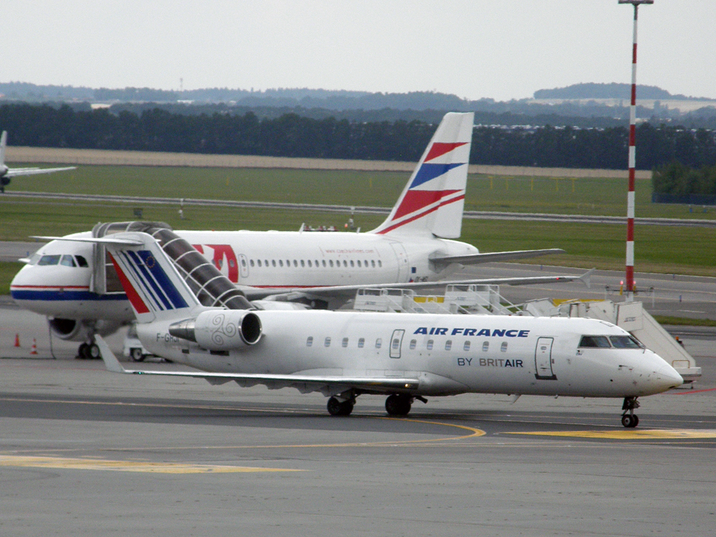 CRJ-100ER Air France (Brit Air) F-GRJI Prague_Ruzyne (PRG/LKPR) July_28_2010