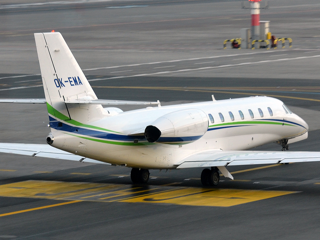 Cessna 680 Citation Sovereign Travel Service OK-EMA Prague_Ruzyne (PRG/LKPR) February_24_2012