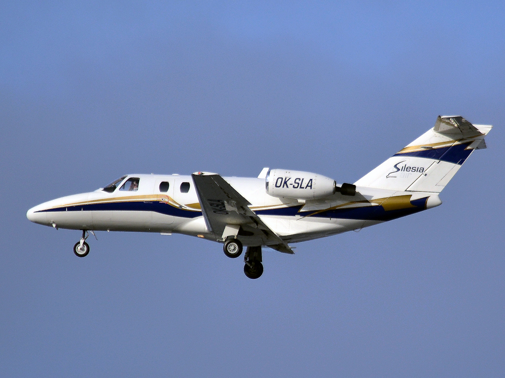 Cessna 525 CitationJet Silesia Air OK-SLA Prague_Ruzyne (PRG/LKPR) December_16_2012