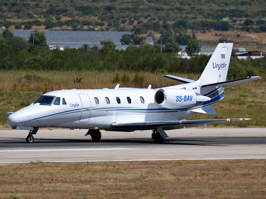 Cessna 560XLS Citation XLS LinxAir S5-BAV Split_Resnik (SPU/LDSP) August_03_2012