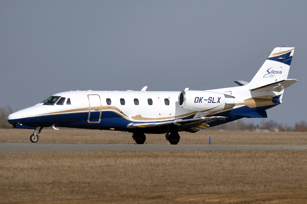 Cessna 560XL Citation Excel Silesia Air OK-SLX Prague_Ruzyne (PRG/LKPR) March_24_2013