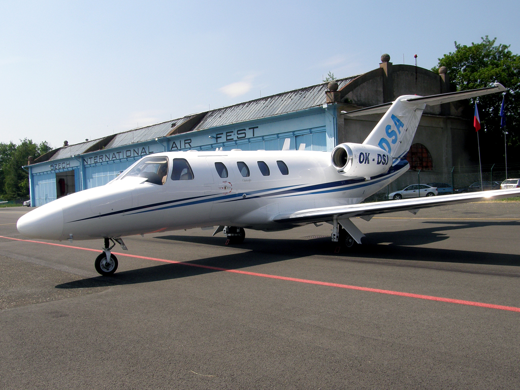 Cessna 525 CitationJet DSA - Delta System Air OK-DSJ Hradec_Kralove (LKHK) May_21_2011