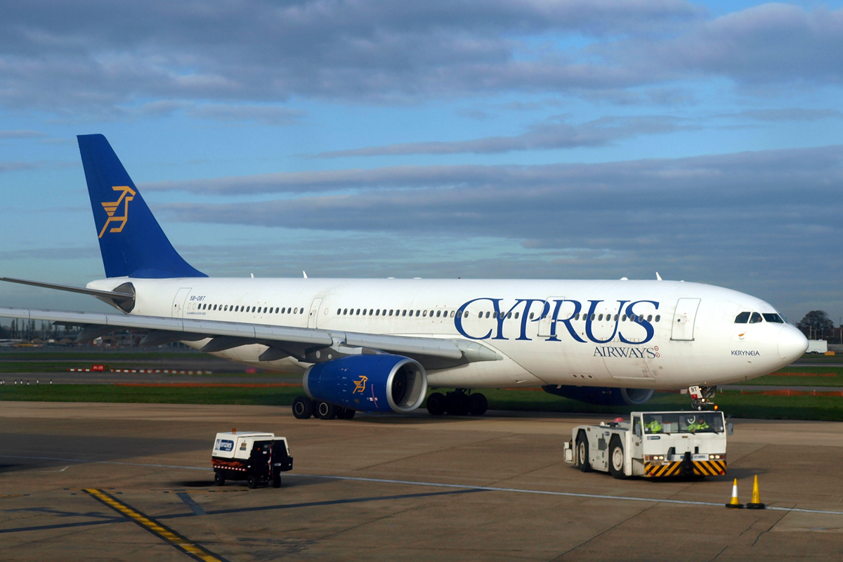 A330-243 Cyprus Airways 5B-DBT London_Heathrow November_10_2010