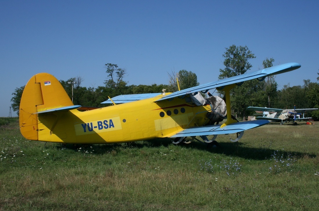 Antonov An-2 YU-BSA Ciklonizacija N. Sad-Cenej (LYNS) August_13_2013