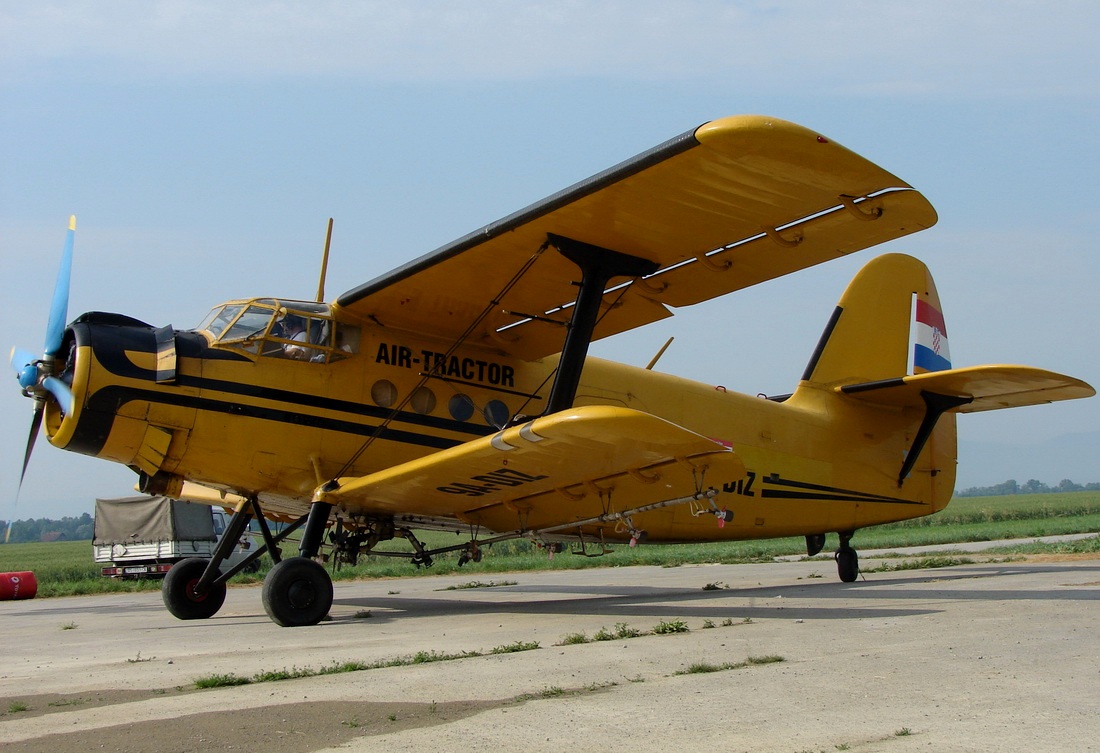 Antonov An-2 Air-Tractor 9A-DIZ Off Airport (Obradovci) May_24_2011.