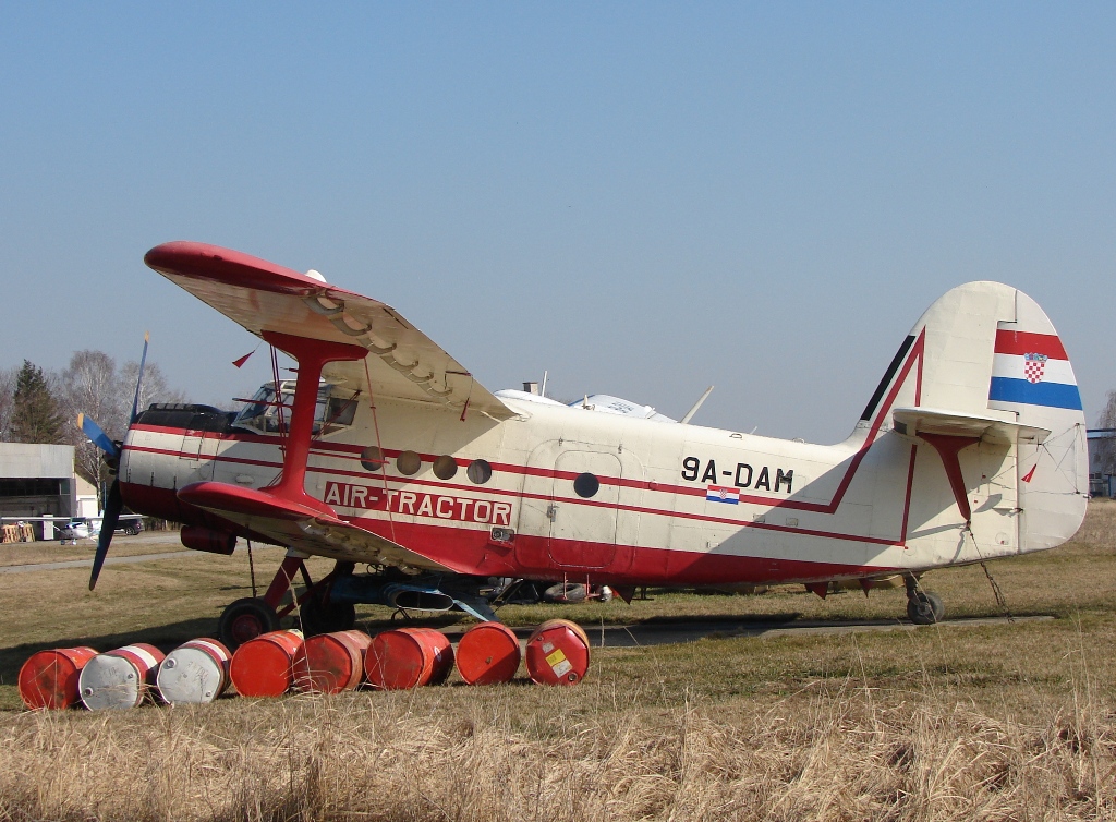 Antonov An-2R Air-Tractor 9A-DAM Osijek_Cepin (LDOC) March_01_2009