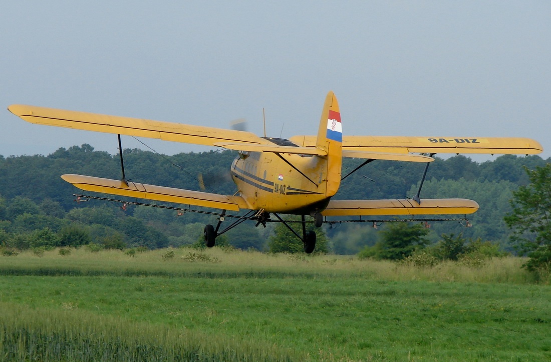 Antonov An-2 Air-Tractor 9A-DIZ Off Airport (Obradovci) May_24_2011.