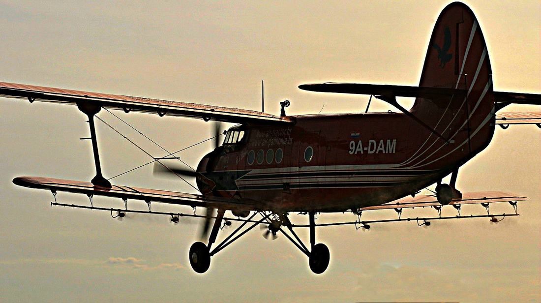 Antonov An-2 9A-DAM Air-Tractor Osijek In Flight June_10_2014.