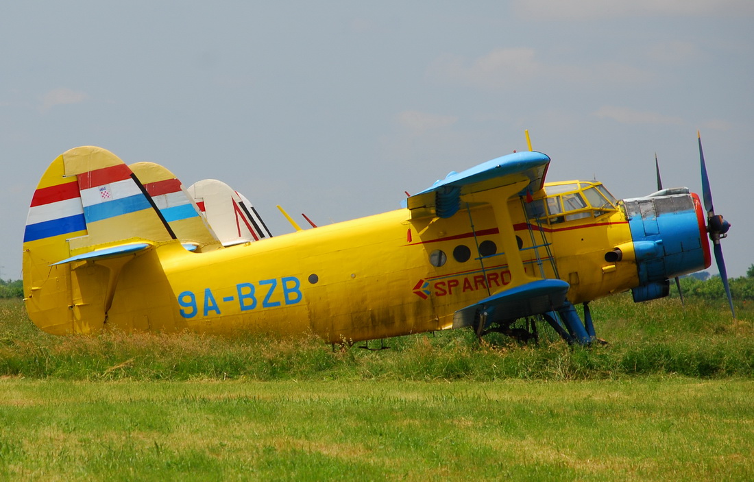 Antonov An-2 Sparrow 9A-BZB Osijek_Cepin (LDOC) May_23_2008.