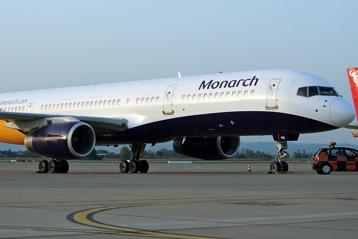 B757-2T7 Monarch Airlines G-MONB Zagreb_Pleso September_10_2008