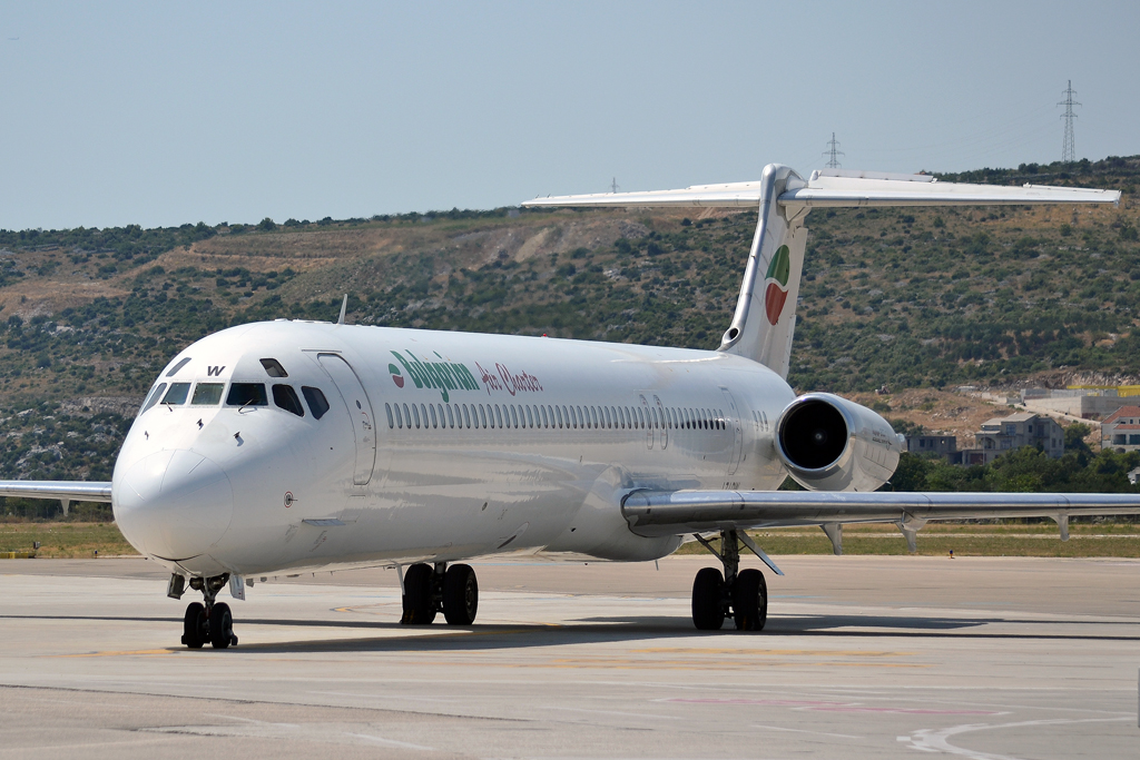 MD-82 (DC-9-82) Bulgarian Air Charter LZ-LDW Split_Resnik (SPU/LDSP) August_04_2013