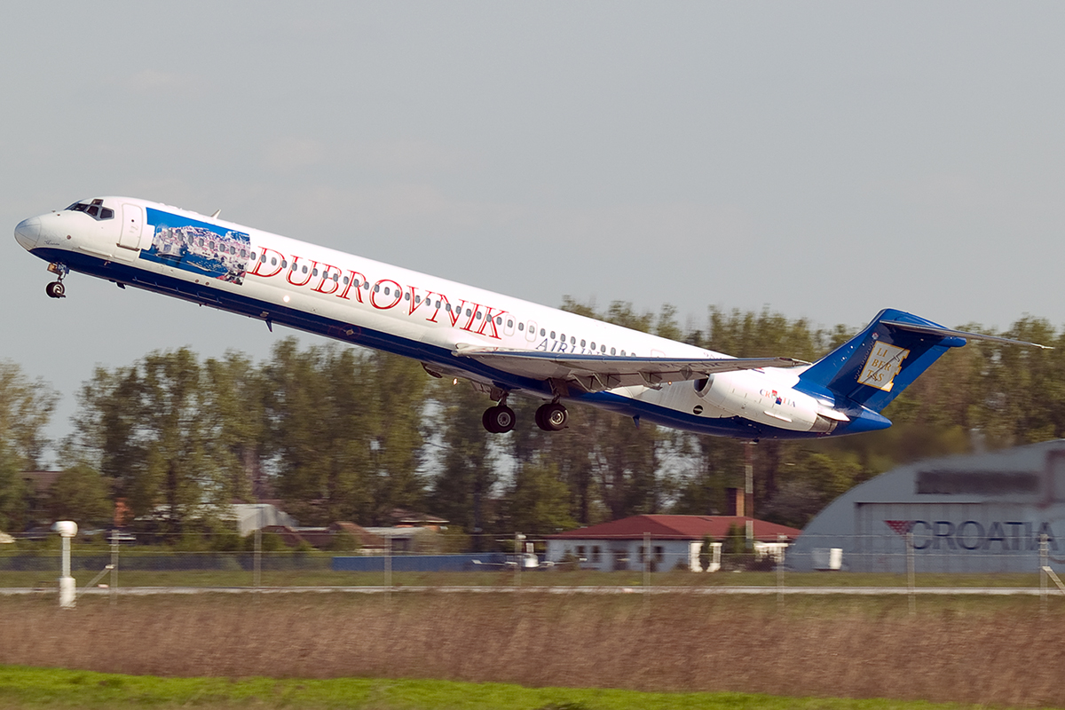 MD-82 (DC-9-82) Dubrovnik Airline 9A-CDC Zagreb_Pleso April_16_2007 A