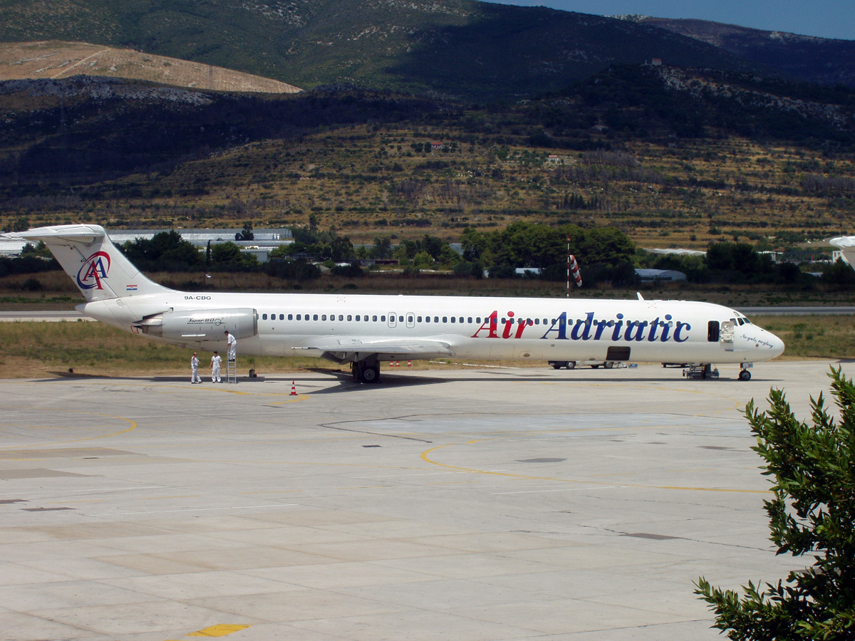 MD-82 (DC-9-82) Air Adriatic 9A-CBG Split_Resnik August_8_2006