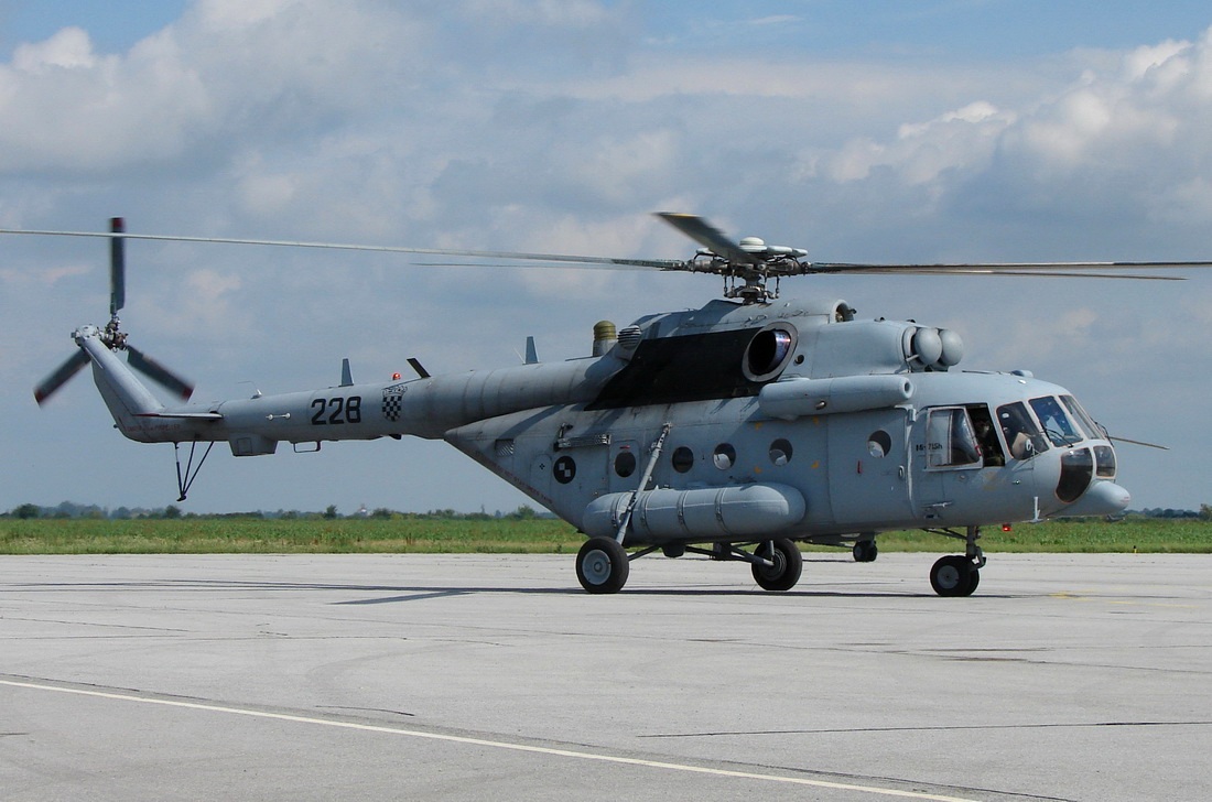 Mil Mi-171Sh Croatia Air Force 228 Osijek_Klisa (OSI/LDOS) June_25_2009