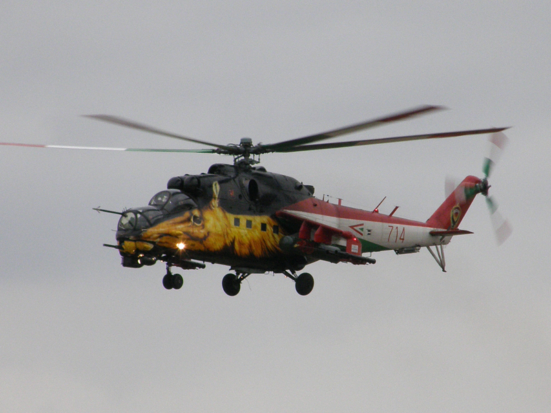 Mil Mi-24V Hungary Air Force 714 Hradec_Kralove (LKHK) September_05_2009