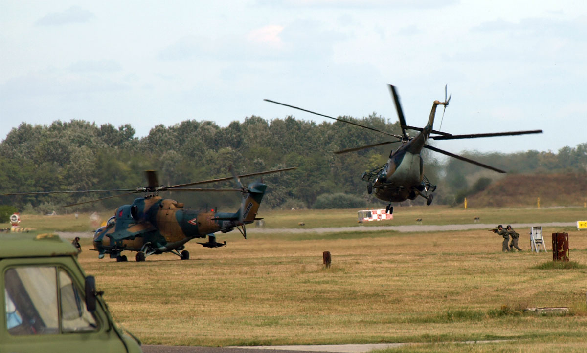 Mil helicopters Hungarian air force Kecskemet August_17_2008