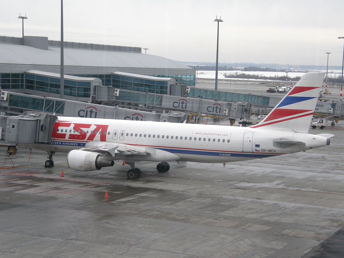 A320-214 ČSA - Czech Airlines OK-MEH Prague_Ruzyne February_26_2010