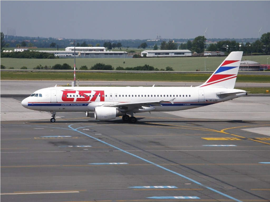 A320-214 ČSA - Czech Airlines OK-LEG Prague_Ruzyne July_03_2010