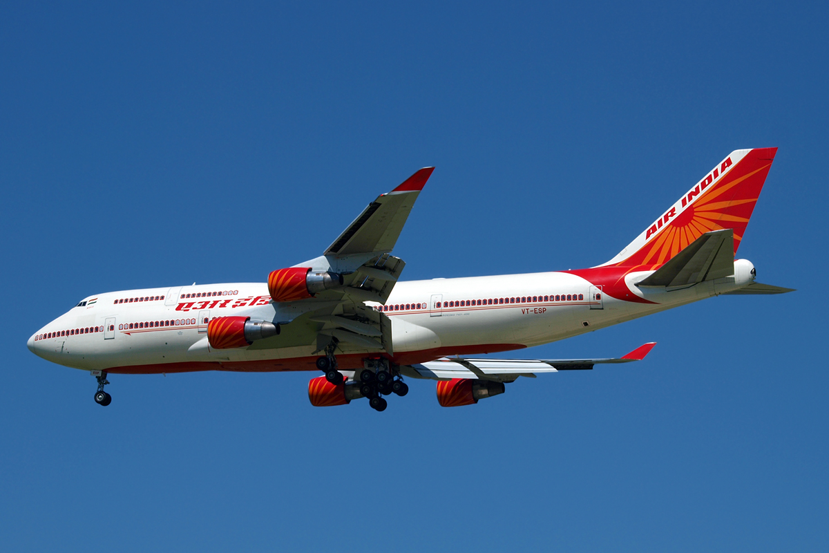 B747-437 Air India VT-ESP Zagreb_Pleso June_9_2010