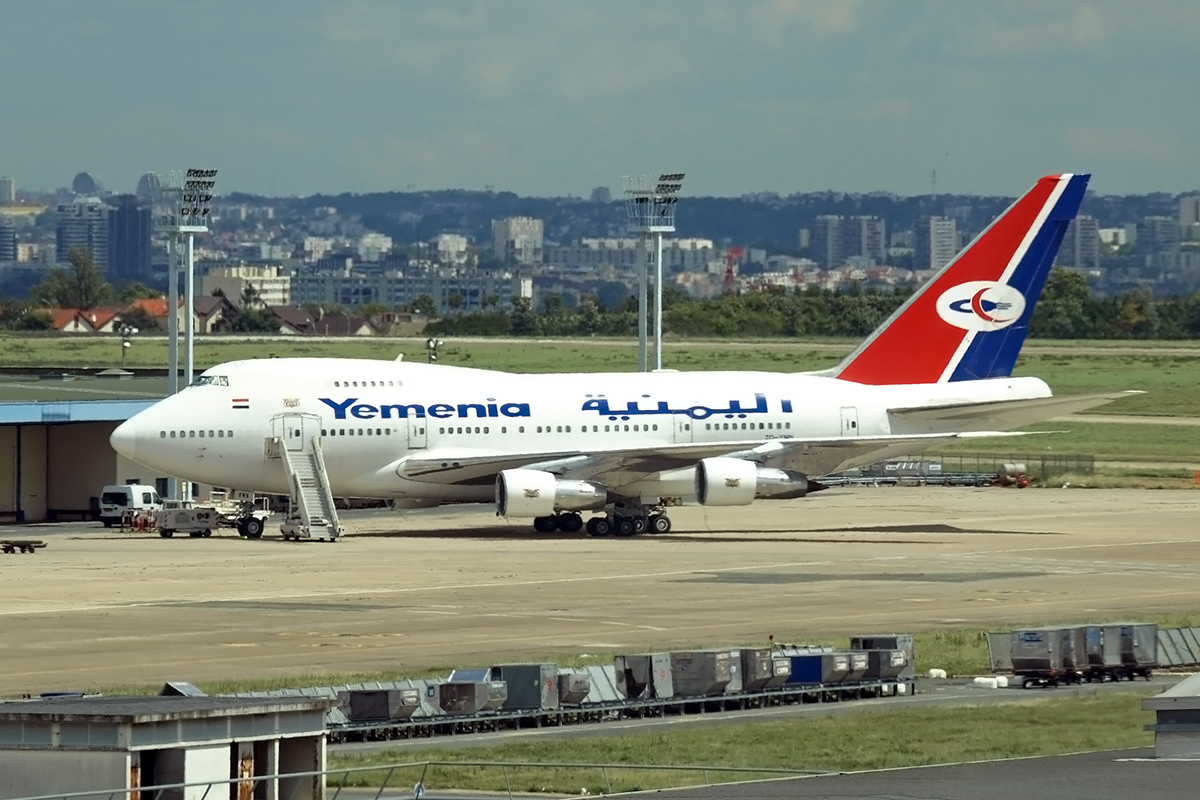 B747SP-27 Yemenia - Yemen Airways 7O-YMN Paris_Orly_Sud June_25_2007