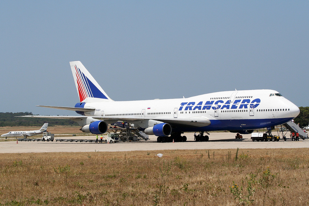 B747-346 Transaero Airlines VP-BGY Pula (LDPL/PUY) July_14_2012