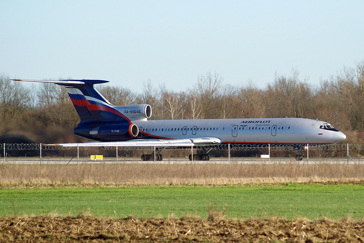 Tupolev Tu-154M Aeroflot Russian Airlines RA-85646 Zagreb_Pleso (ZAG/LDZA) February_14_2007