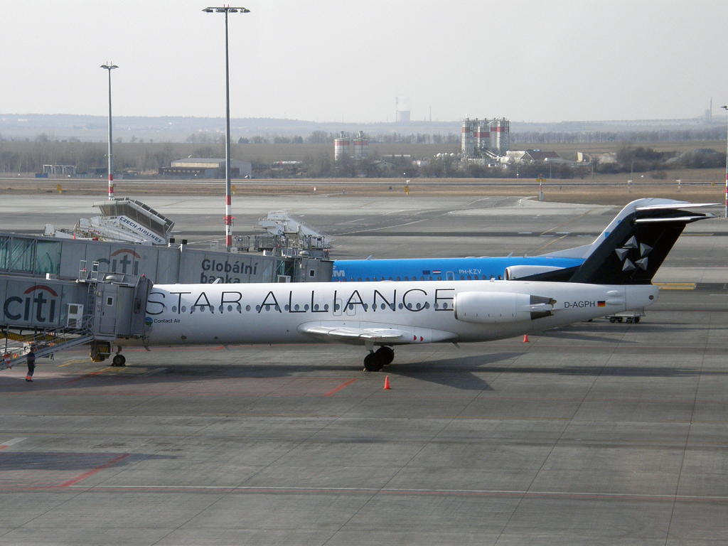 Fokker 100 (F-28-0100) Contact Air D-AGPH Prague_Ruzyne March_12_2011