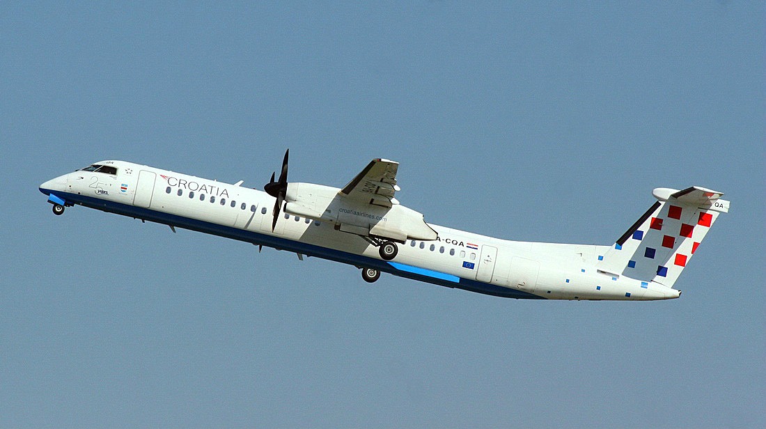 DHC-8-402Q Dash 8 Croatia Airlines 9A-CQA Zagreb_Pleso (LDZA) August_04_2014