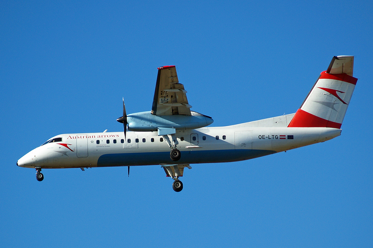 DHC-8-314Q Dash 8 Austrian Arrows (Tyrolean Airways) OE-LTG Zagreb_Pleso February_14_2007