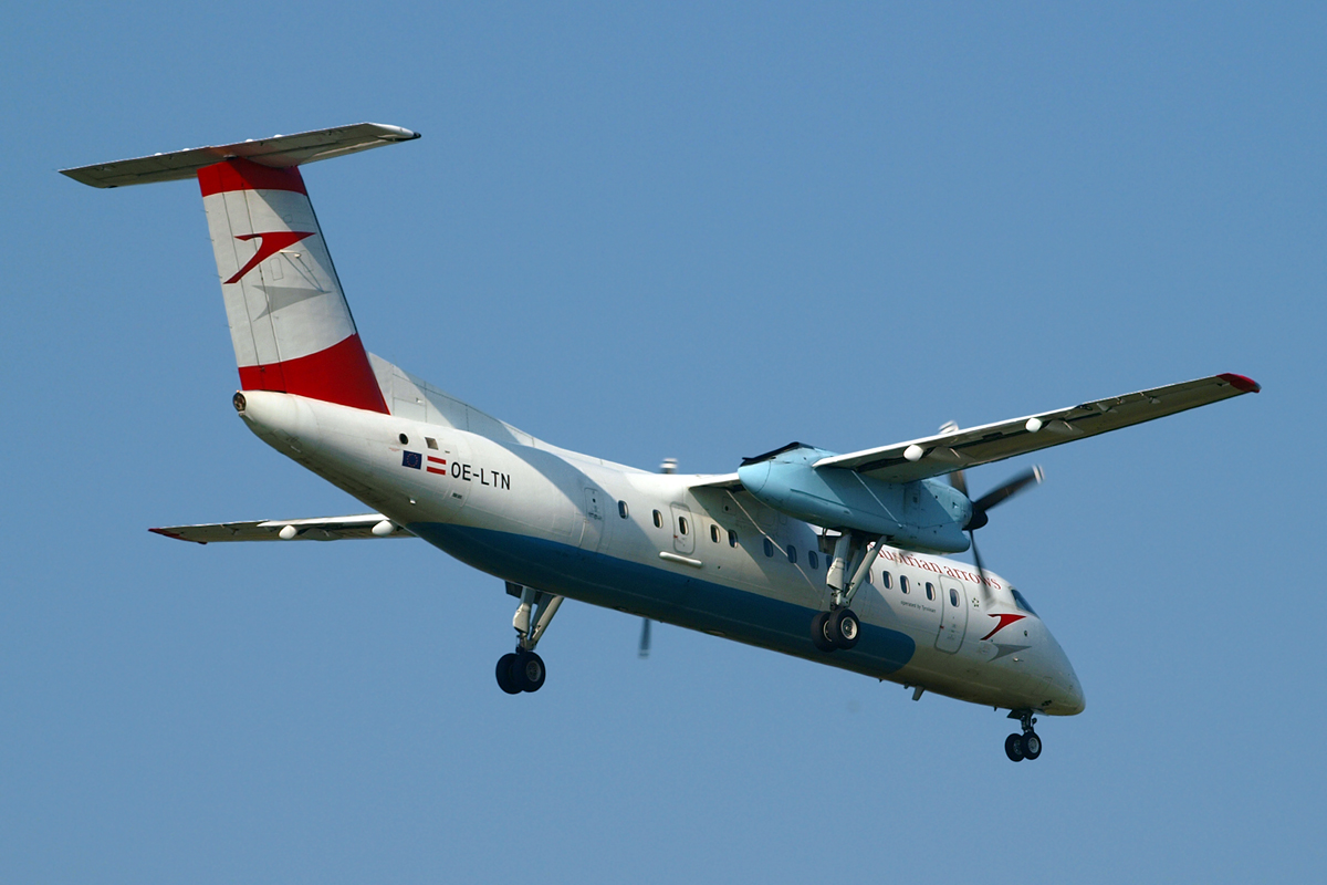 DHC-8-314Q Dash 8 Austrian Arrows (Tyrolean Airways) OE-LTN Zagreb_Pleso October_10_2010