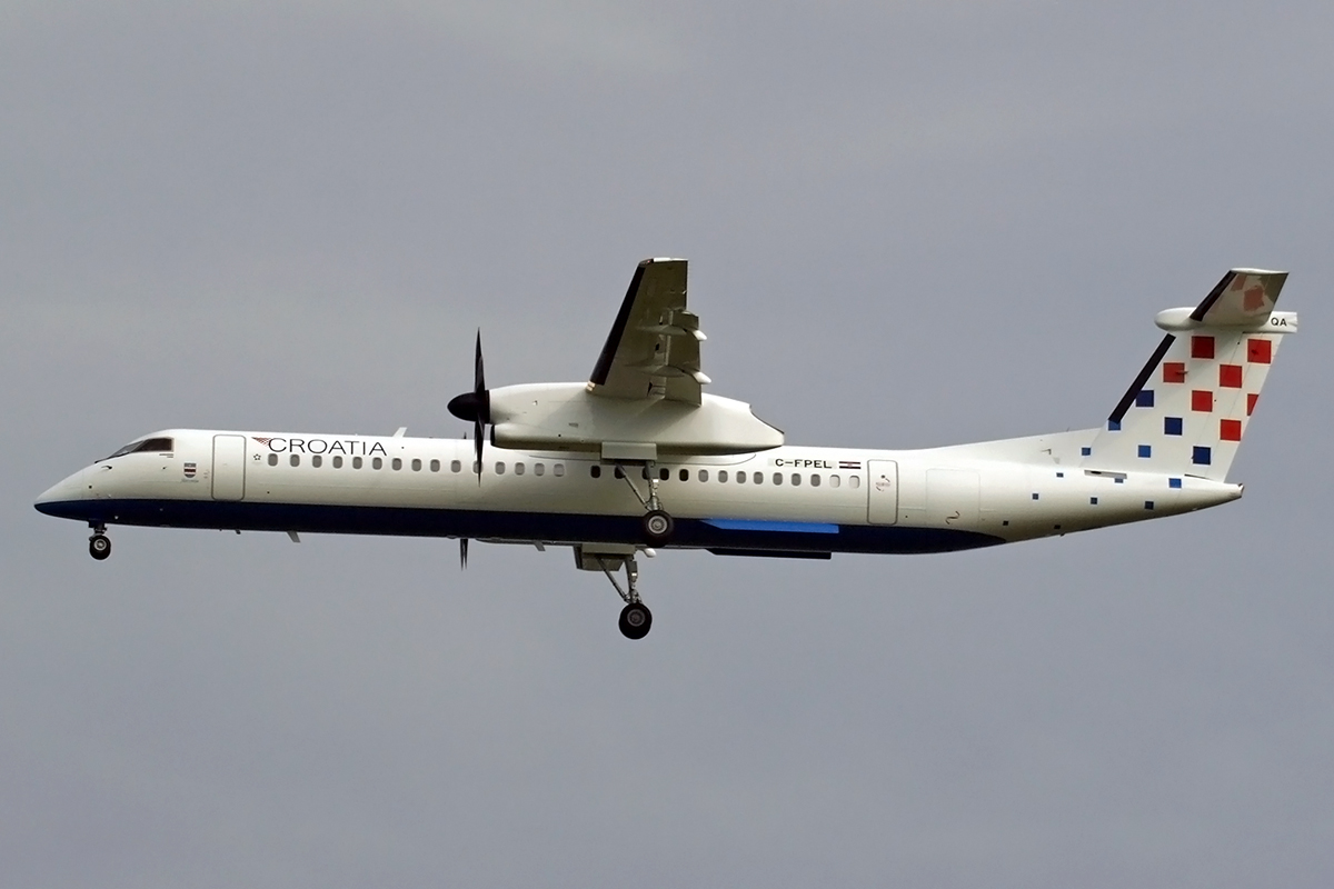 DHC-8-402Q Dash 8 Croatia Airlines C-FPEL Zagreb_Pleso May_19_2008