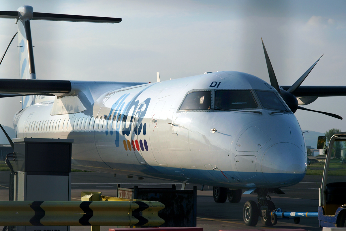 DHC-8-402Q Dash 8 Flybe - British European G-JEDI Belfast_Sydenham (City Airport - George Best) April_20_2009