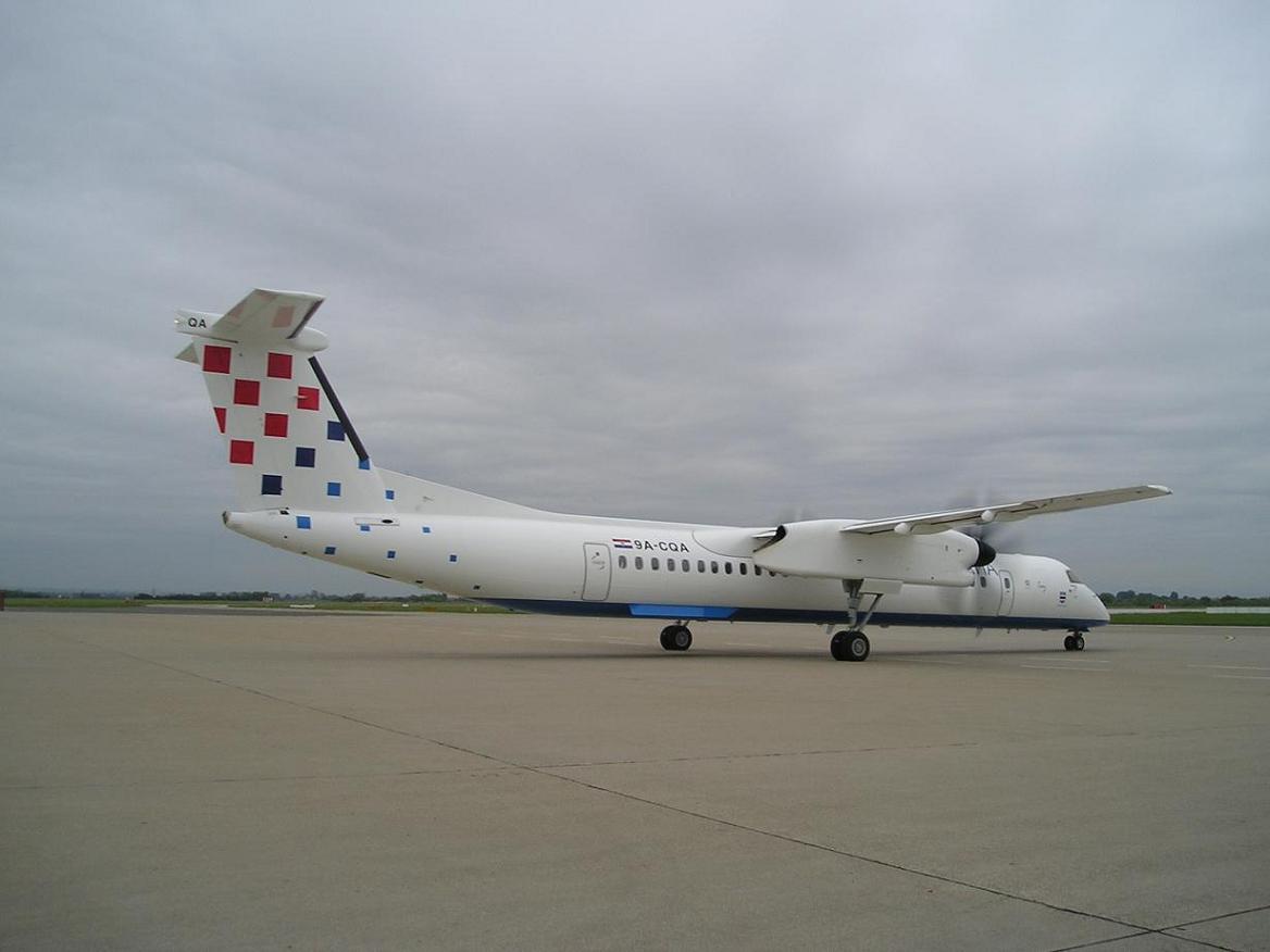 DHC-8-402Q Dash 8 Croatia Airlines 9A-CQA Zagreb_Pleso 2008