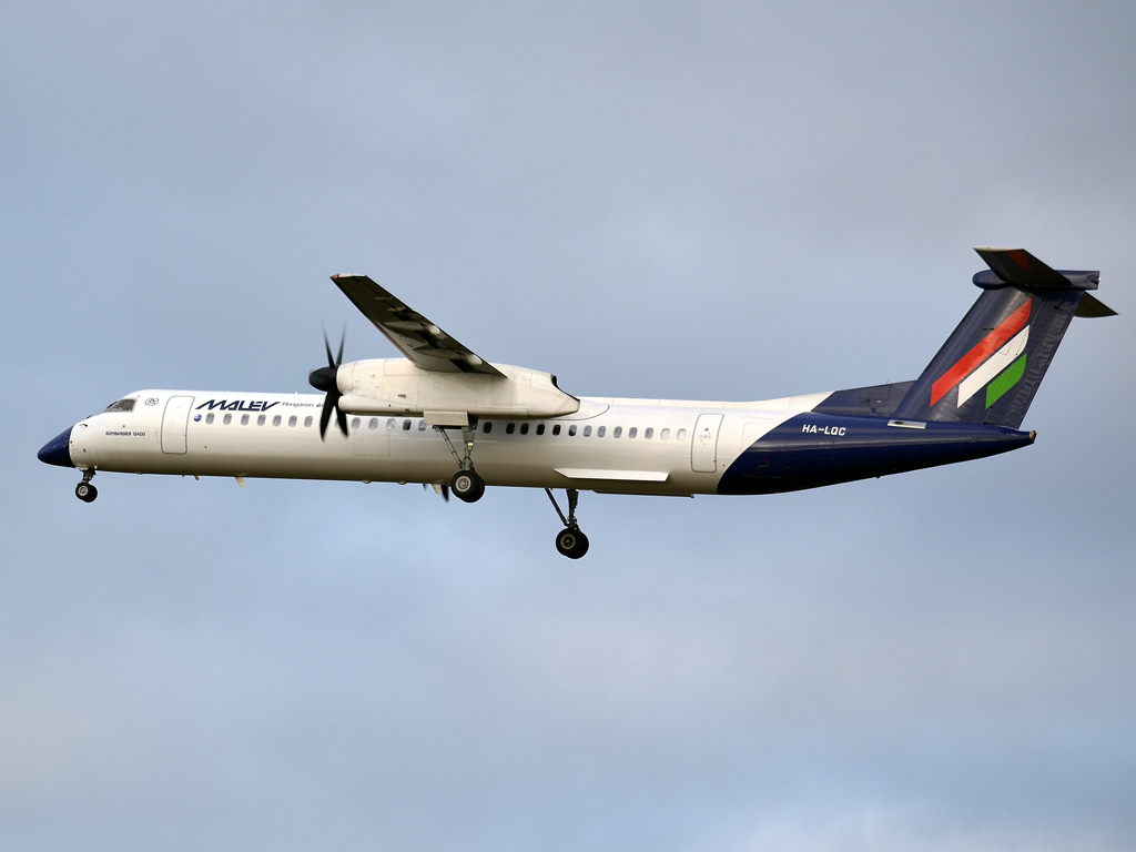 DHC-8-402Q Dash 8 Malev Hungarian Airlines HA-LQC Prague_Ruzyne (PRG/LKPR) December_23_2011