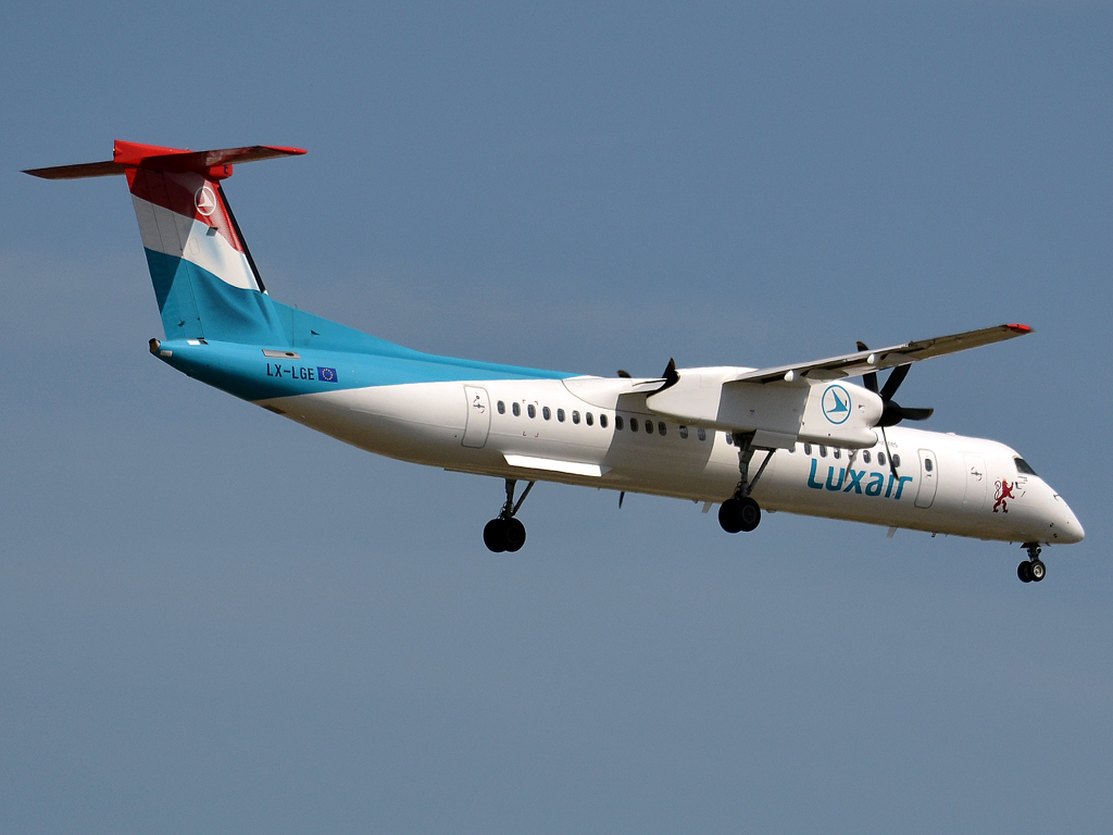 DHC-8-402Q Dash 8 Luxair LX-LGE Frankfurt_Main (FRA/EDDF) May_26_2012