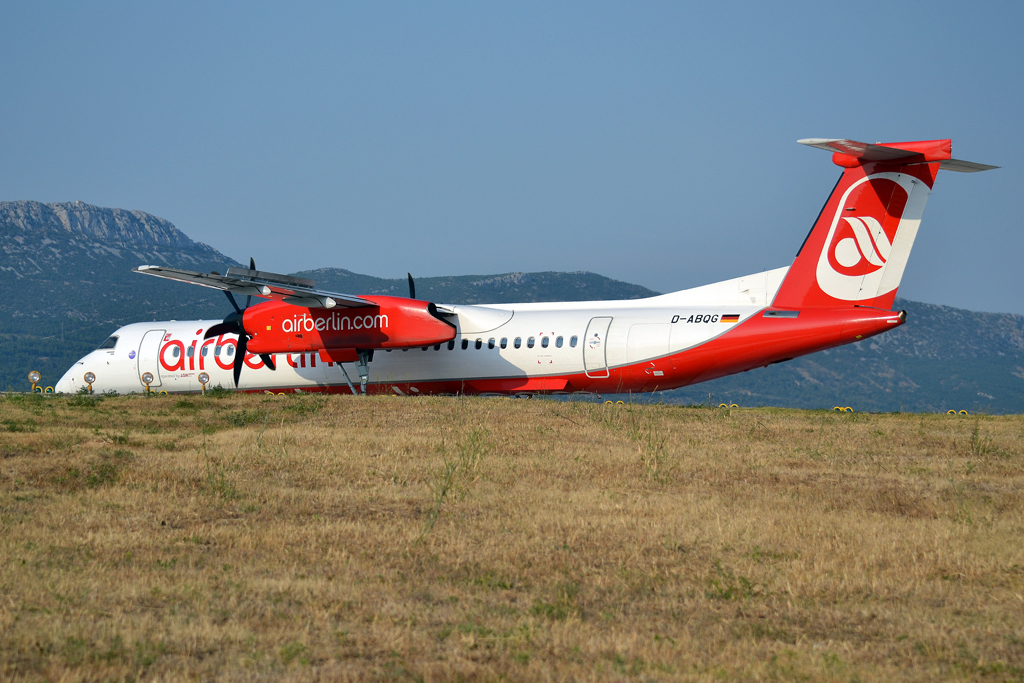 DHC-8-402Q Dash 8 Air Berlin (LGW - Luftfahrtgesellschaft Walter) D-ABQG Split_Resnik (SPU/LDSP) August_10_2013