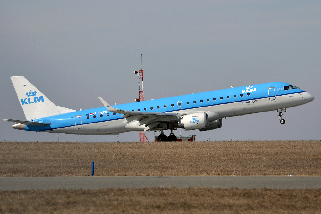 ERJ-190-100LR KLM Cityhopper PH-EZG Prague_Ruzyne (PRG/LKPR) March_24_2013