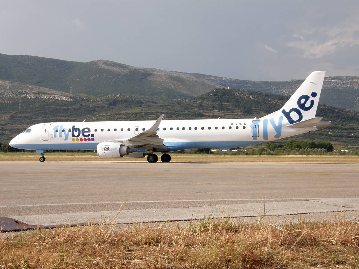 ERJ-195-200LR Flybe - British European G-FBEG Split_Resnik (SPU/LDSP) August_08_2009