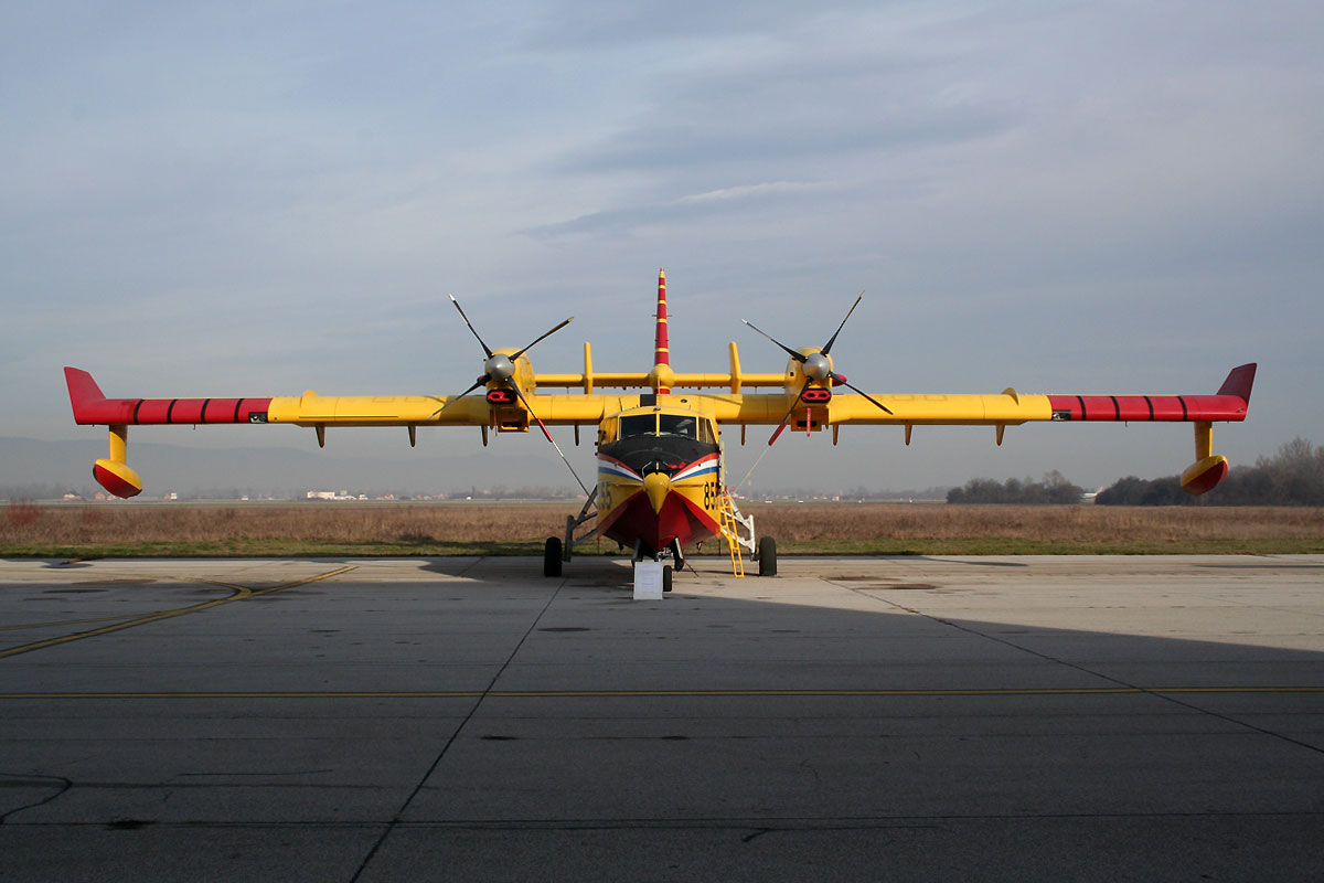 Canadair CL-415 Croatia Air Force HRZ 855 Zagreb_Pleso (ZAG/LDZA) December_9_2011