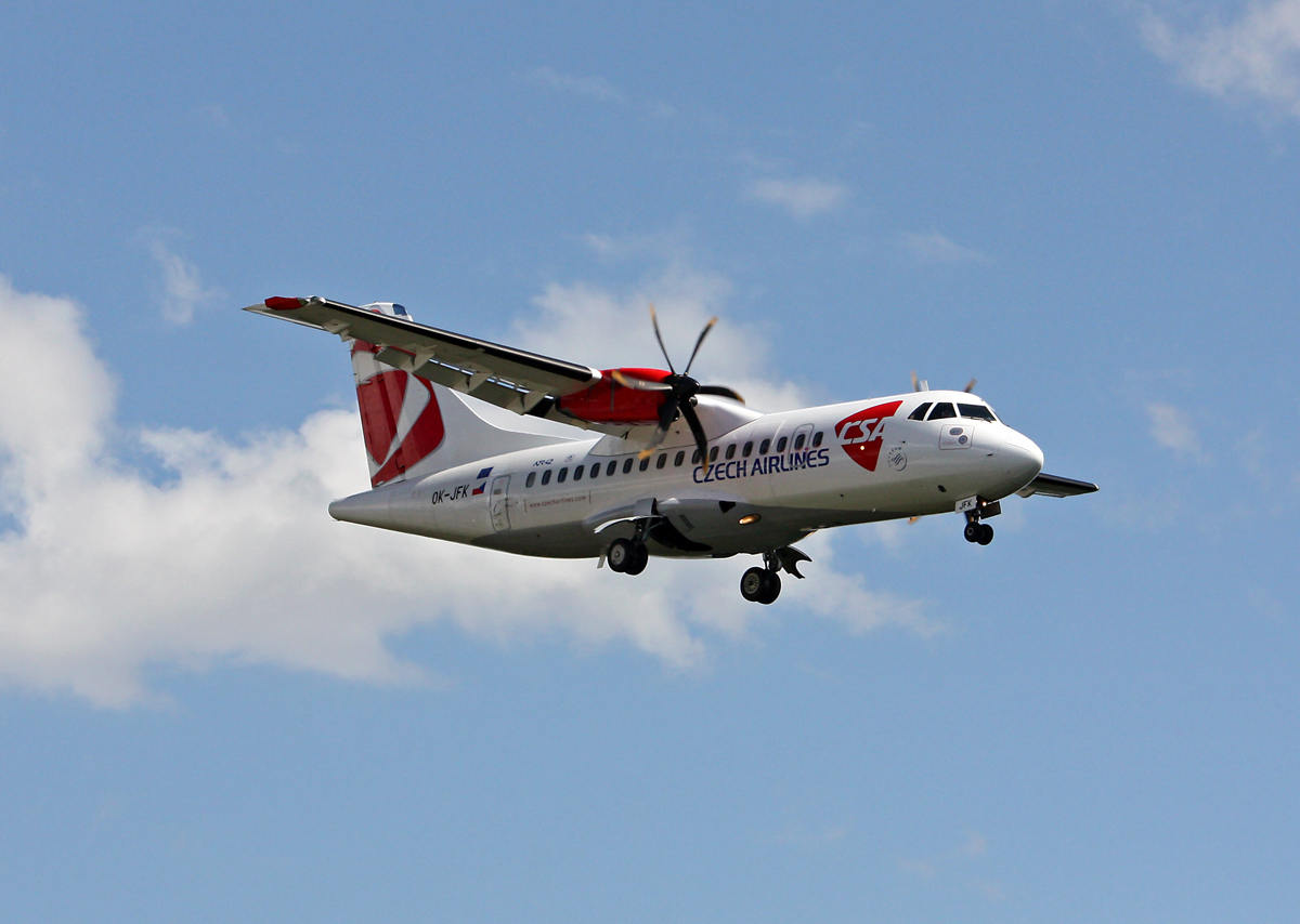 ATR-42-500 CSA Czech Airlines OK-JFK Zagreb_Pleso (ZAG/LDZA) April_17_2009