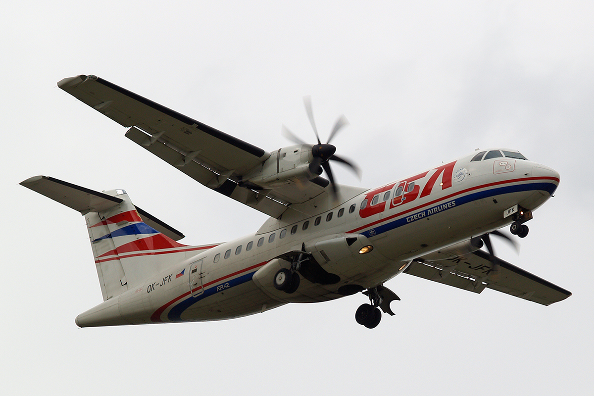 ATR-42-500 CSA Czech Airlines OK-JFK Zagreb_Pleso (ZAG/LDZA) March_25_2007