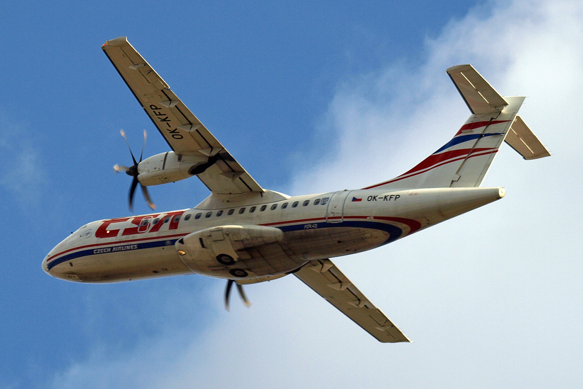 ATR-42-500 CSA Czech Airlines OK-KFP Zagreb_Pleso (ZAG/LDZA) January_23_2007