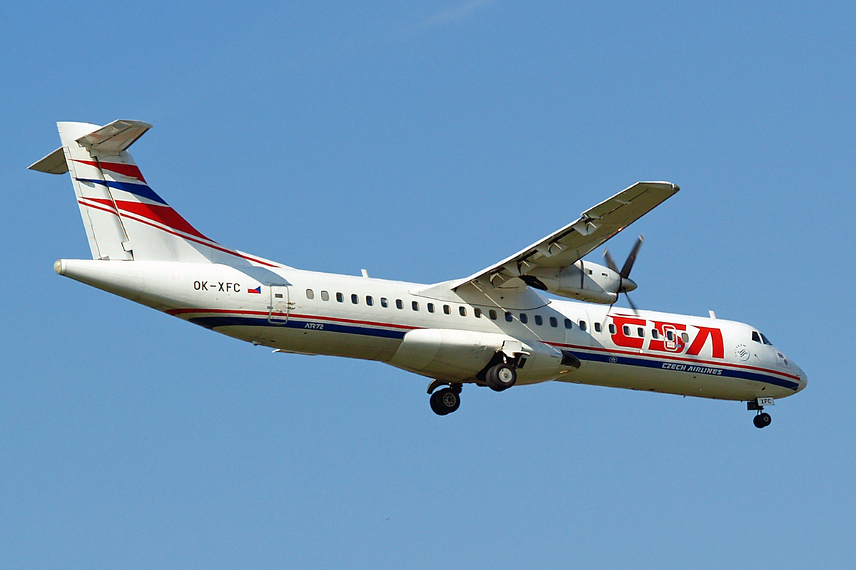 ATR-72-202 CSA Czech Airlines OK-XFC Zagreb_Pleso (ZAG/LDZA) October_10_2006