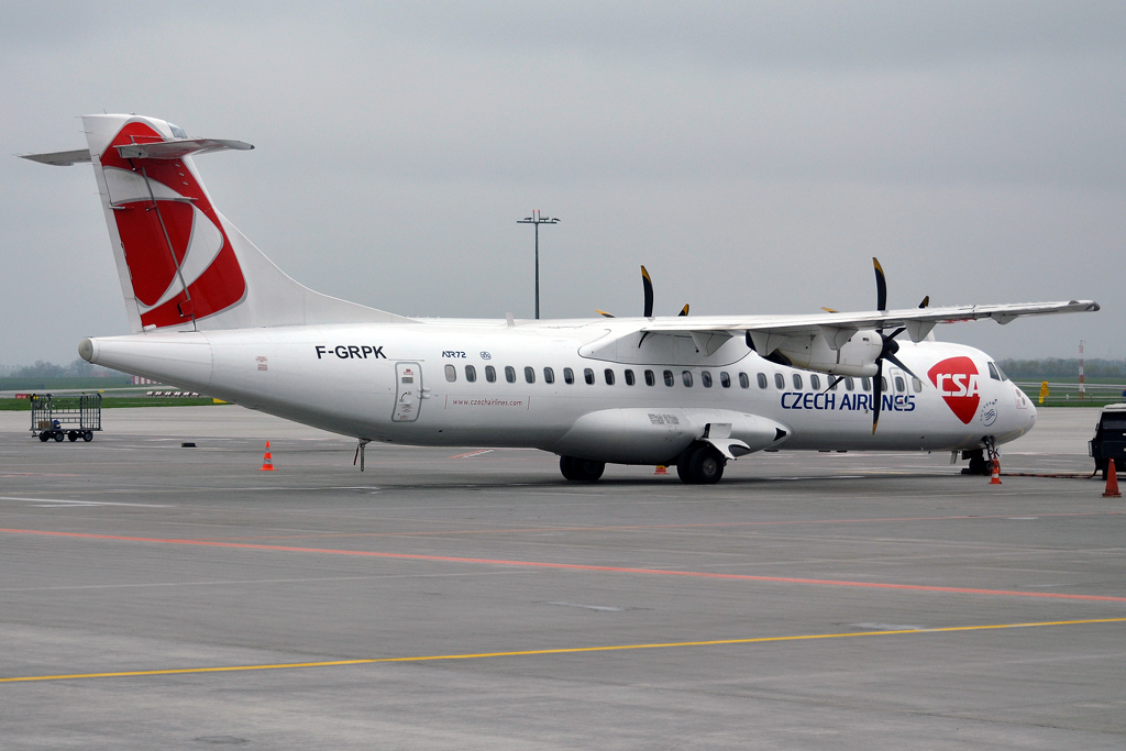 ATR-72-500 CSA Czech Airlines F-GRPK Prague_Ruzyne (PRG/LKPR) April_28_2013