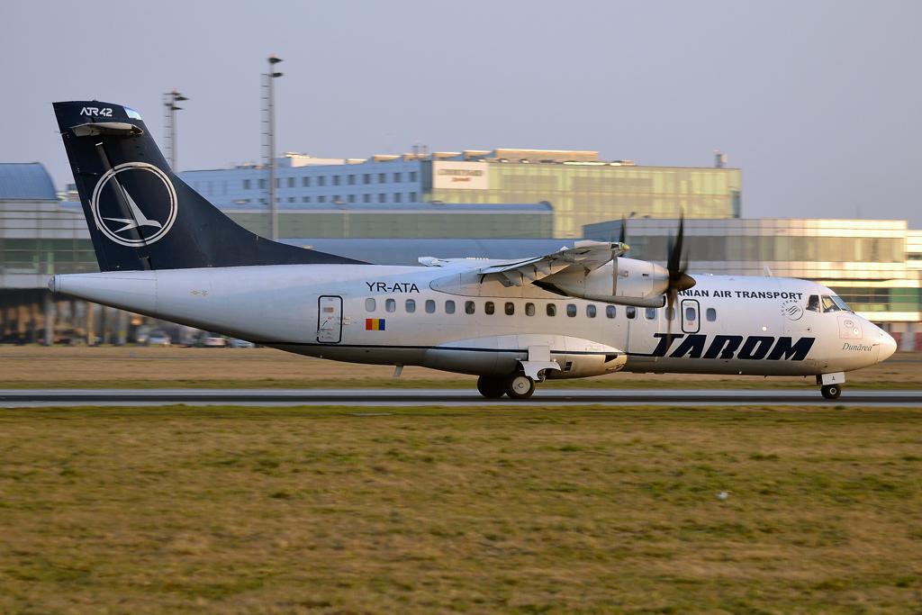 ATR-42-500 TAROM Romanian Air Transport YR-ATA Prague_Ruzyne (PRG/LKPR) March_14_2014