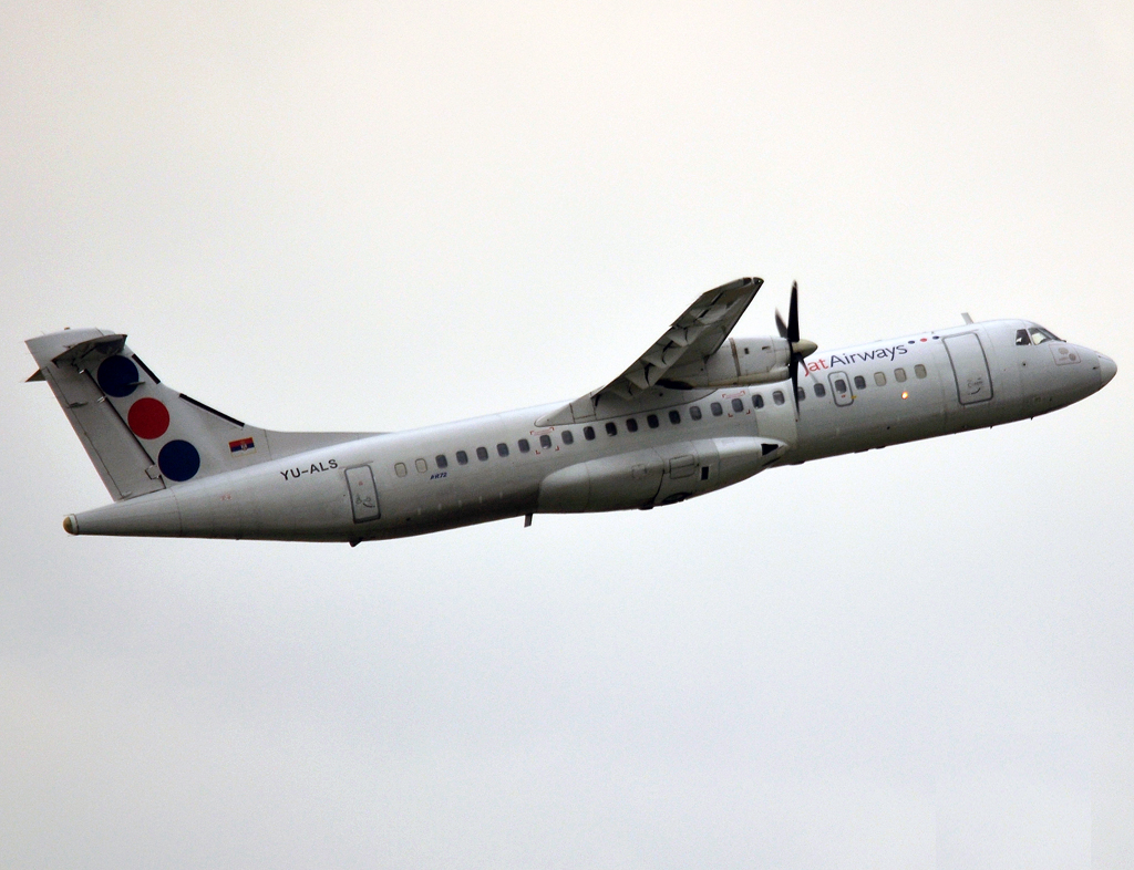 ATR-72-201 Jat Airways YU-ALS Vienna_Schwechat (VIE/LOWW) July_30_2011